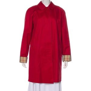 Burberry red coat